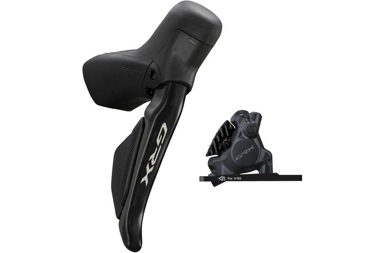 Shimano GRX ST-RX715 Di2 Shift Lever & BR-RX410 Caliper, Right Front Shimano GRX ST-RX715 Di2 Shift Lever & BR-RX410 Caliper, Right Front