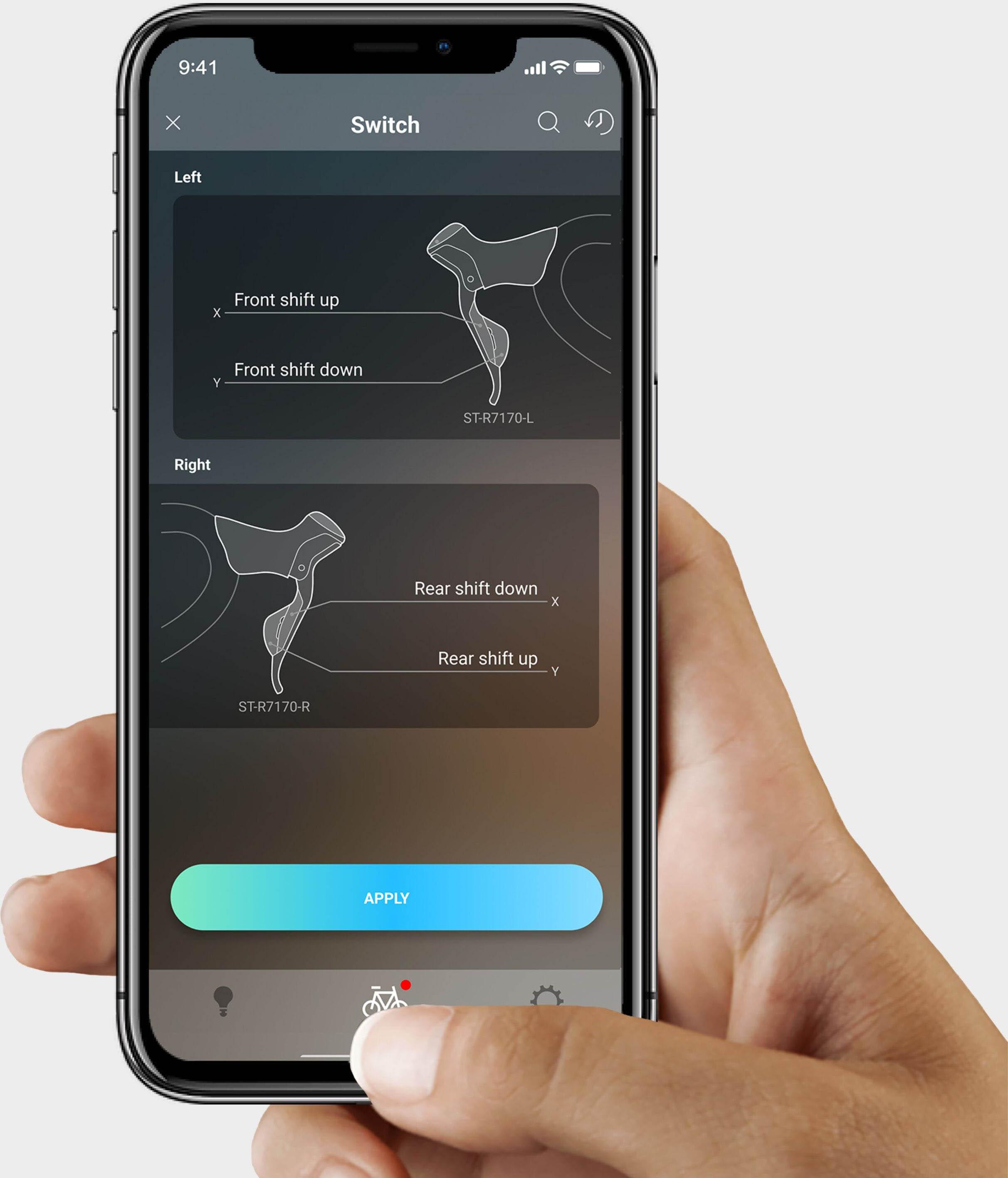Shimano GRX ST-RX715 Di2 Shift Lever & BR-RX410 Caliper, Right Front