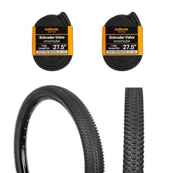 27.5" MTB Puncture Protect Tyre & Schrader Inner Tube Bundle