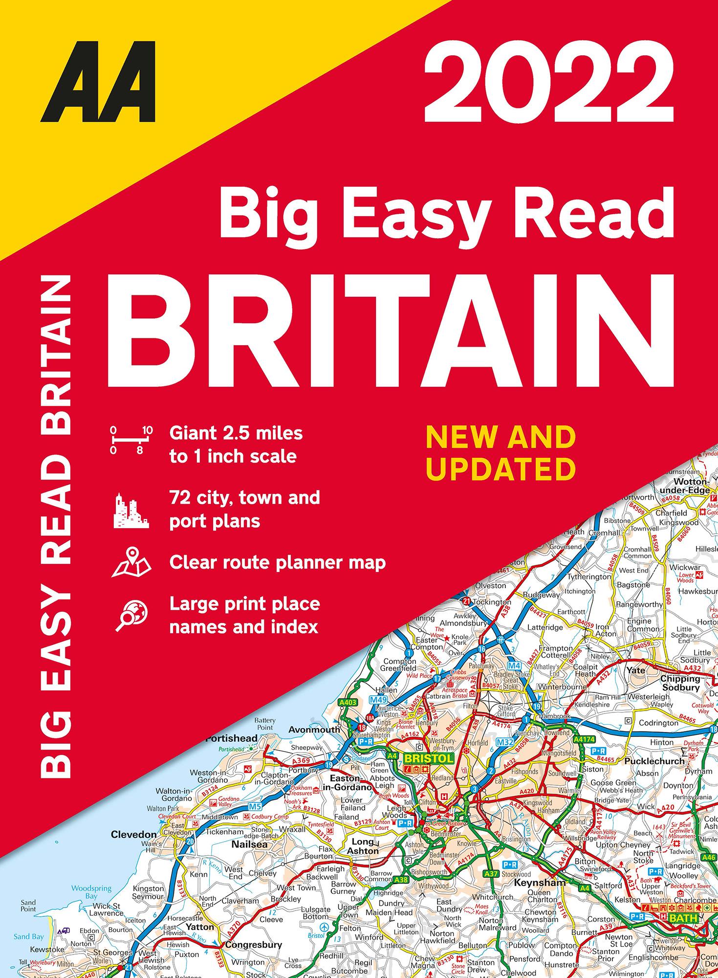 Big Easy Read Atlas Britain 2022 Pb