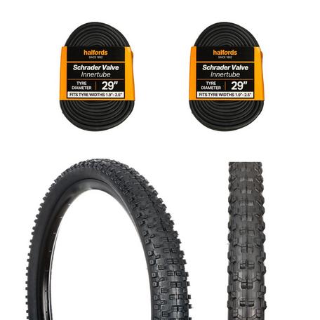 Halfords Schrader Bike Inner Tube 29 x 1.9 2.5 Halfords UK