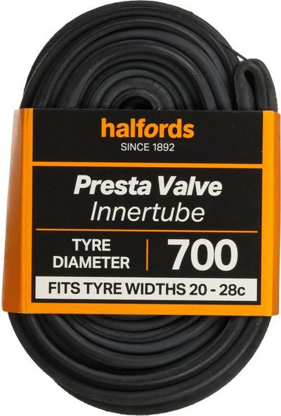 Halfords Presta Bike Inner Tube 700c x 20c - 28c Halfords Presta Bike Inner Tube 700c x 20c - 28c