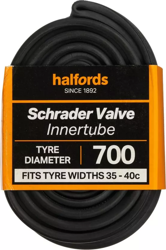 Halfords Schrader Bike Inner Tube 700c x 35c 40c Halfords UK