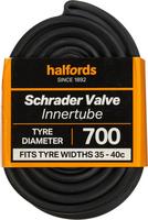 Halfords Schrader Bike Inner Tube 700C X 35C - 40C