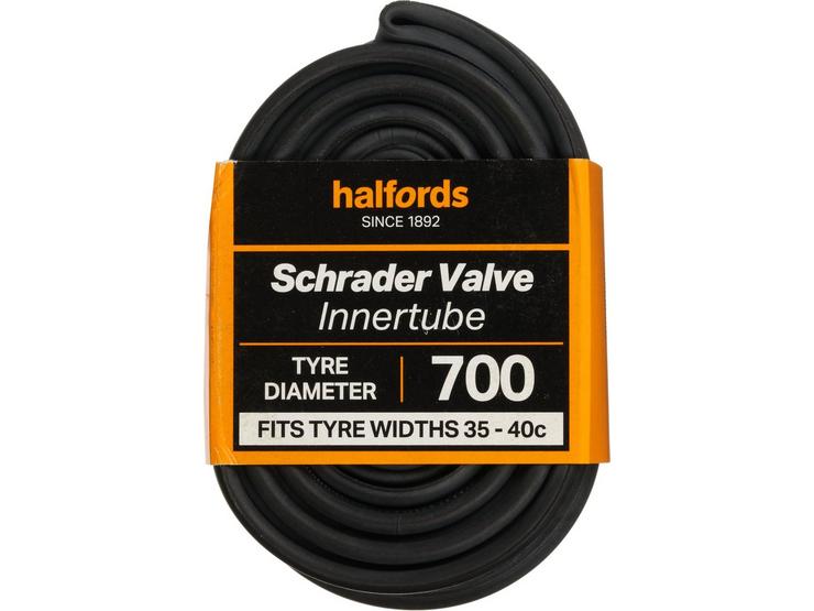 Halfords Schrader Bike Inner Tube 700c x 35c - 40c