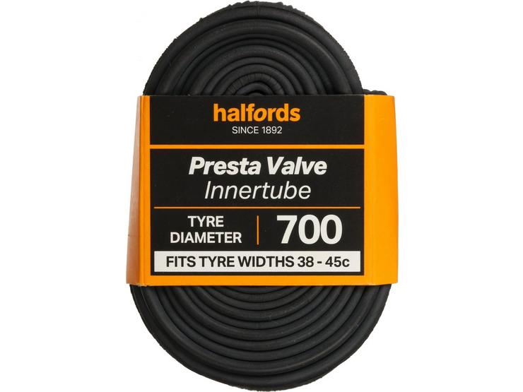 Halfords Presta Bike Inner Tube 700c x 38c - 45c