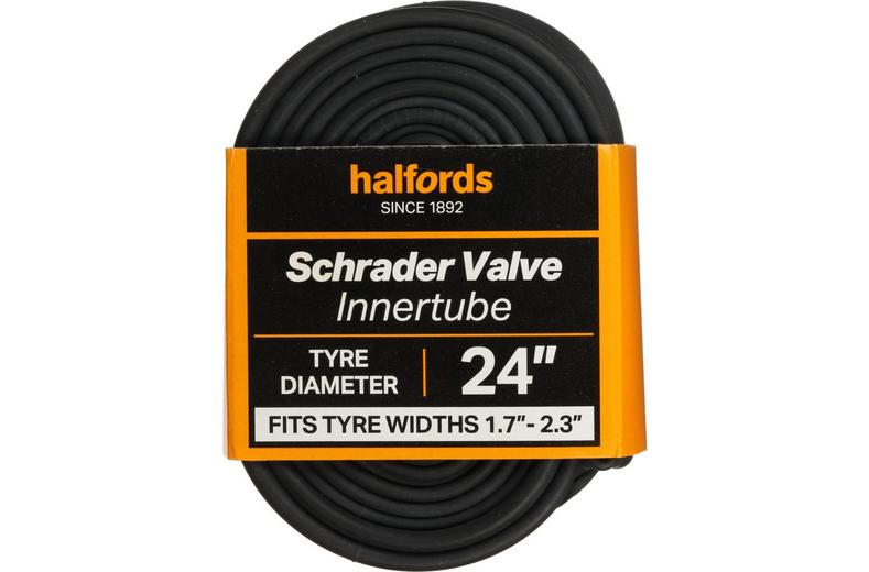 Halfords Schrader Bike Inner Tube 24" x 1.7" - 2.3" Halfords Schrader Bike Inner Tube 24" x 1.7" - 2.3"