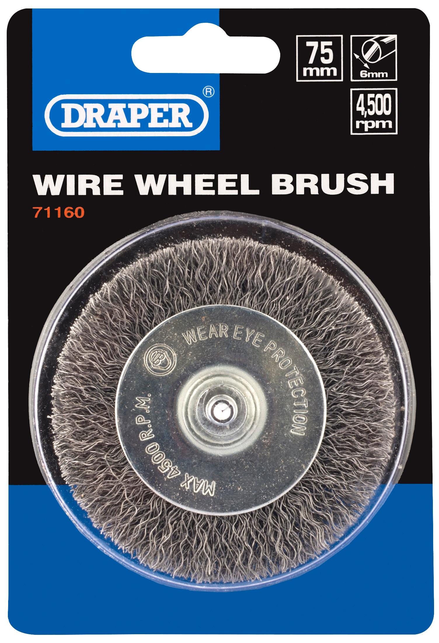 Draper 75mm Wire Wheel Brush