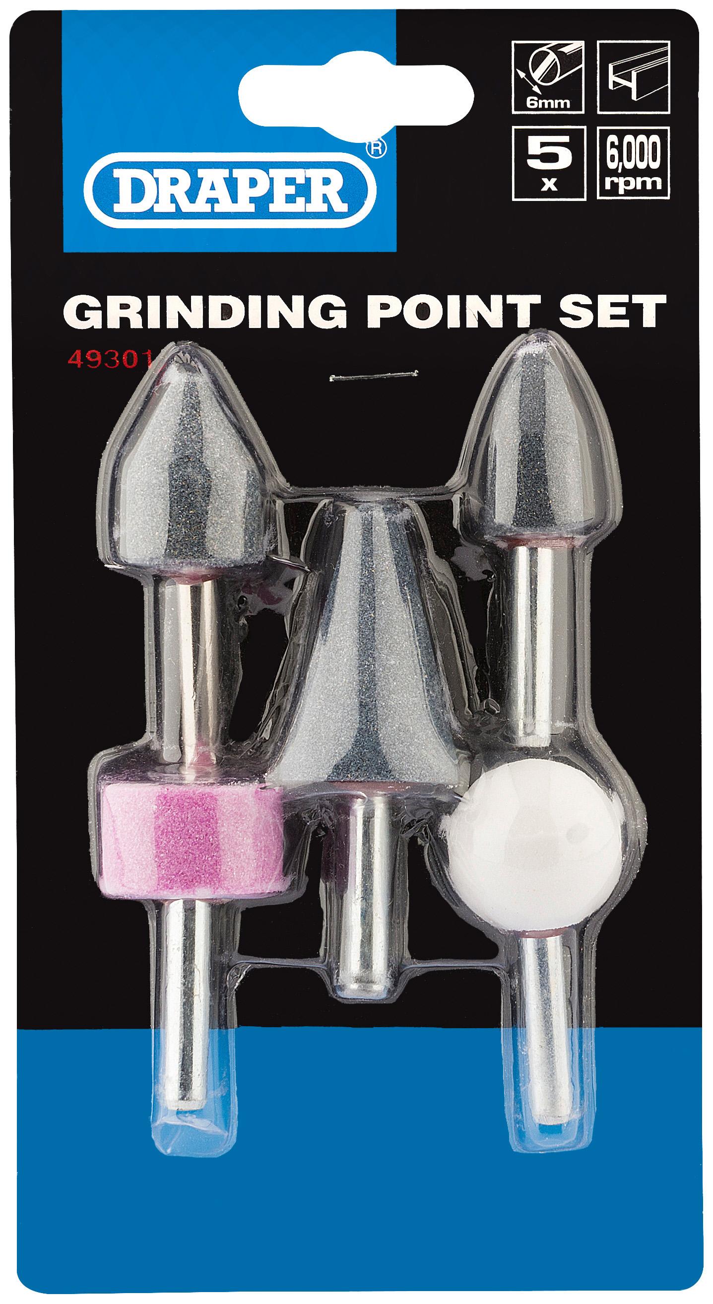 Draper 5 Piece Grinding Point Set