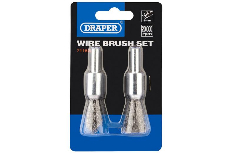 Draper 2 Piece Wire Brush Set Draper 2 Piece Wire Brush Set