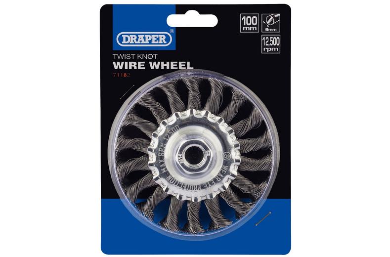 Draper 100mm Twist Knot Wheel Draper 100mm Twist Knot Wheel
