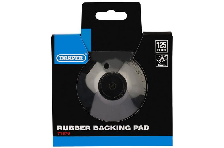 Draper 125mm Rubber Backing Pad Draper 125mm Rubber Backing Pad