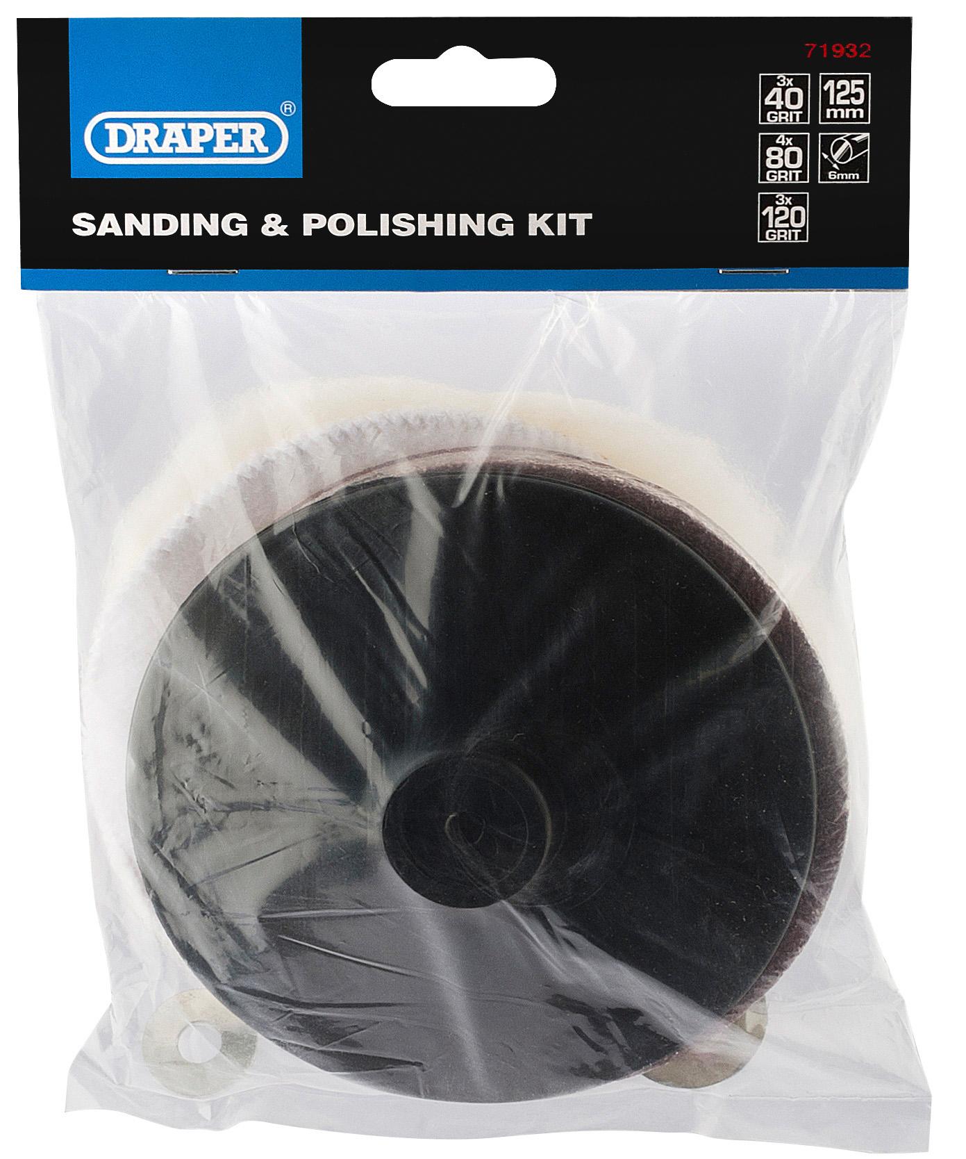 Draper 125mm Sanding and Polishing Kit