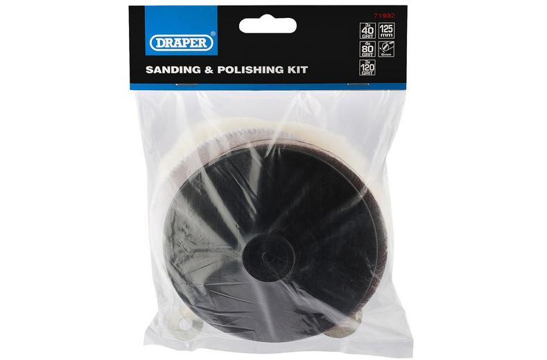 Draper 125mm Sanding and Polishing Kit Draper 125mm Sanding and Polishing Kit