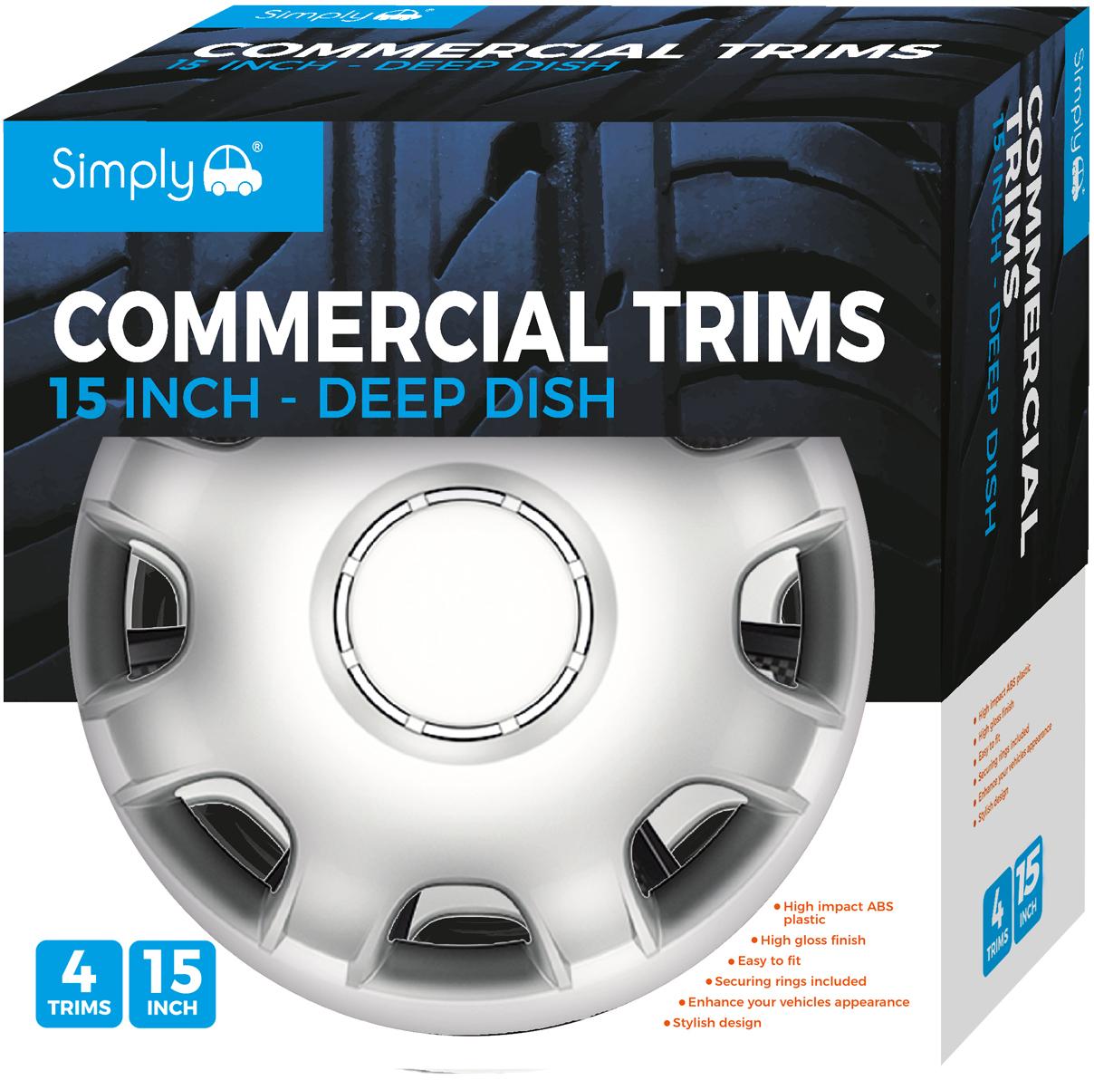 Mirage Van Commercial Wheel Trims 15 Inch Set Of 4