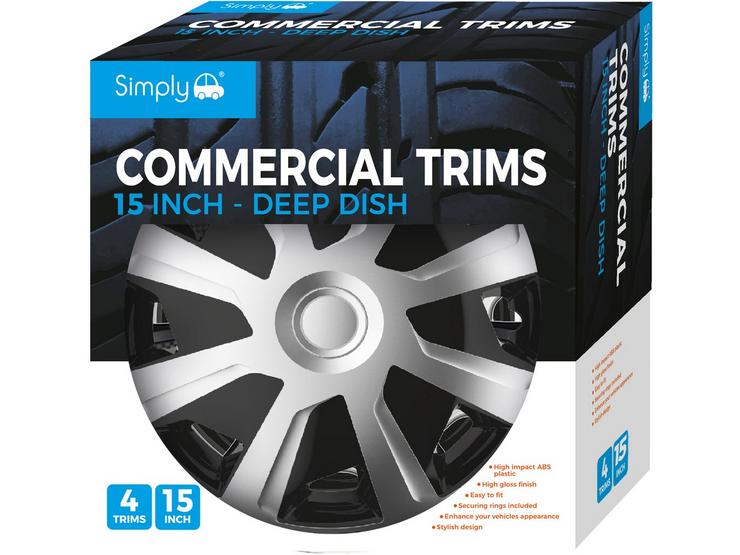 Brawn van Commercial wheel trims 15" set of 4