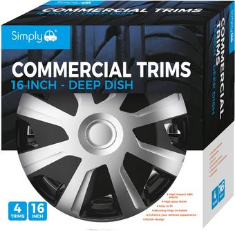 Brawn van Commercial wheel trims 16" set of 4