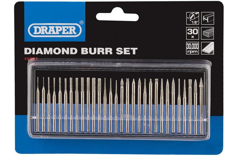Draper 30 Piece Diamond De-Burring Set Draper 30 Piece Diamond De-Burring Set