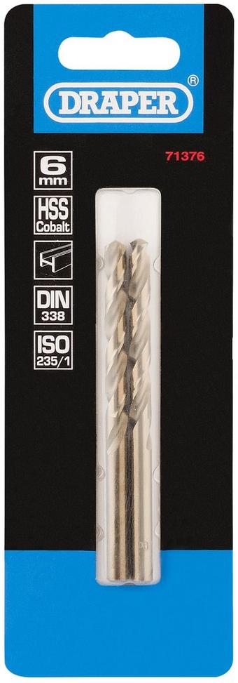 Draper 2 Piece 6mm HSS Cobalt Drill Bit