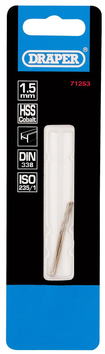 Draper 2 Piece 1.5mm HSS Cobalt Drill Bit