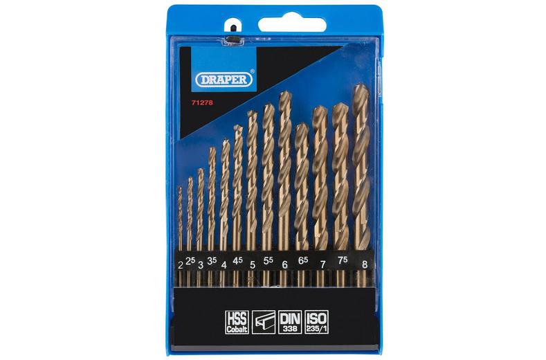 Draper 13 Piece HSS Cobalt Drill Bit Set Draper 13 Piece HSS Cobalt Drill Bit Set