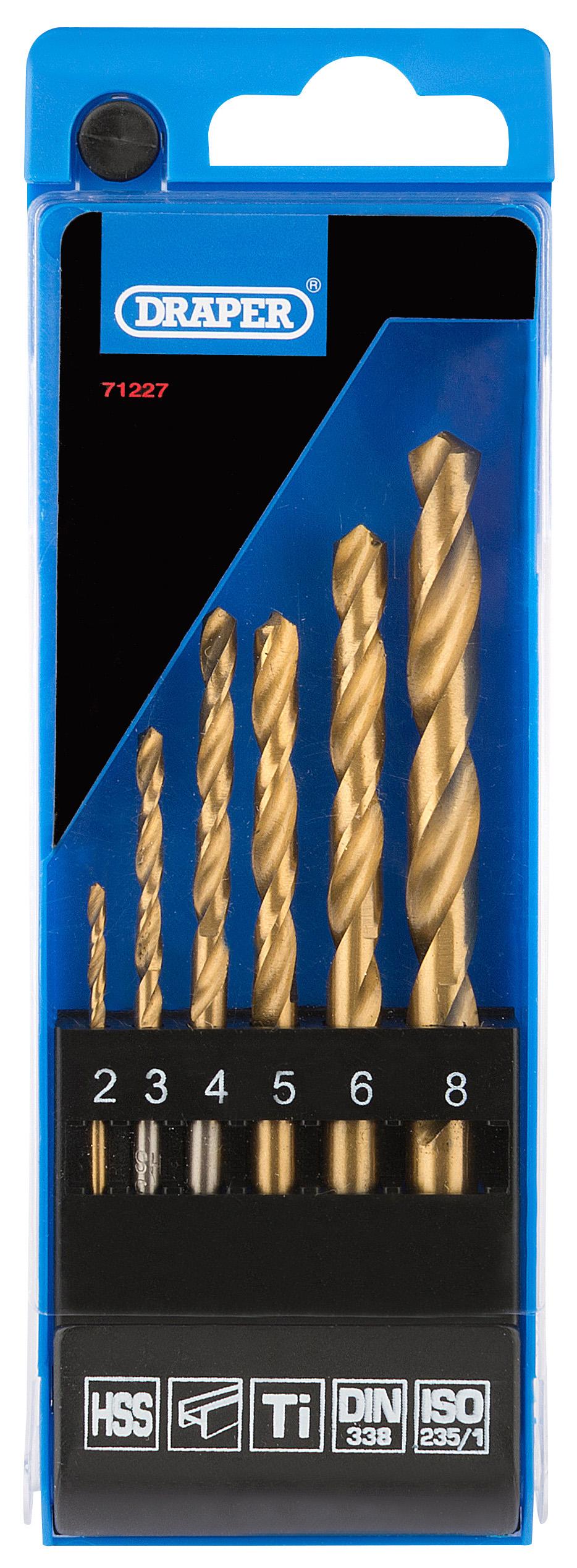 Draper 6 Piece HSS Drill Set