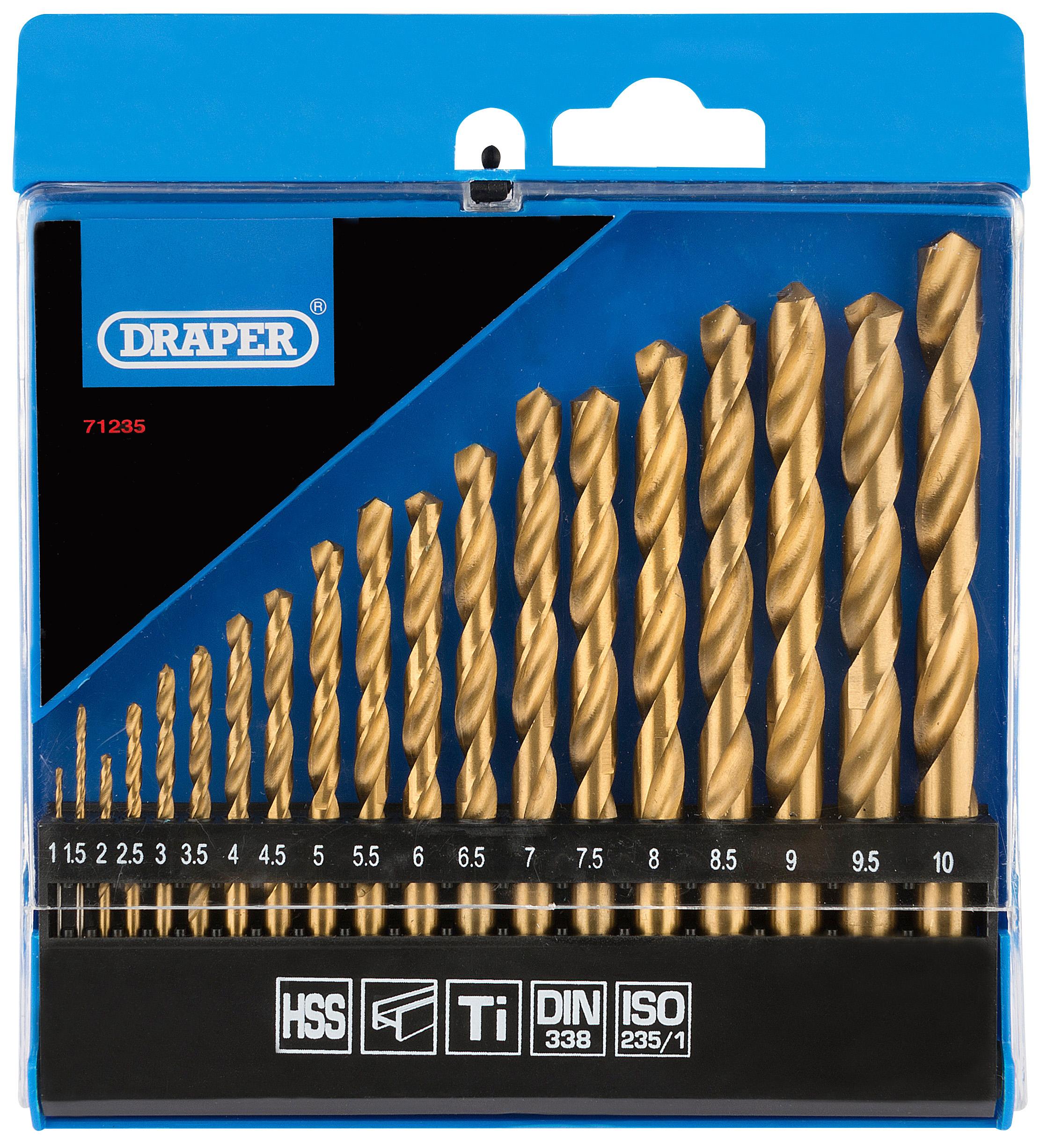Draper 19 Piece HSS Drill Set