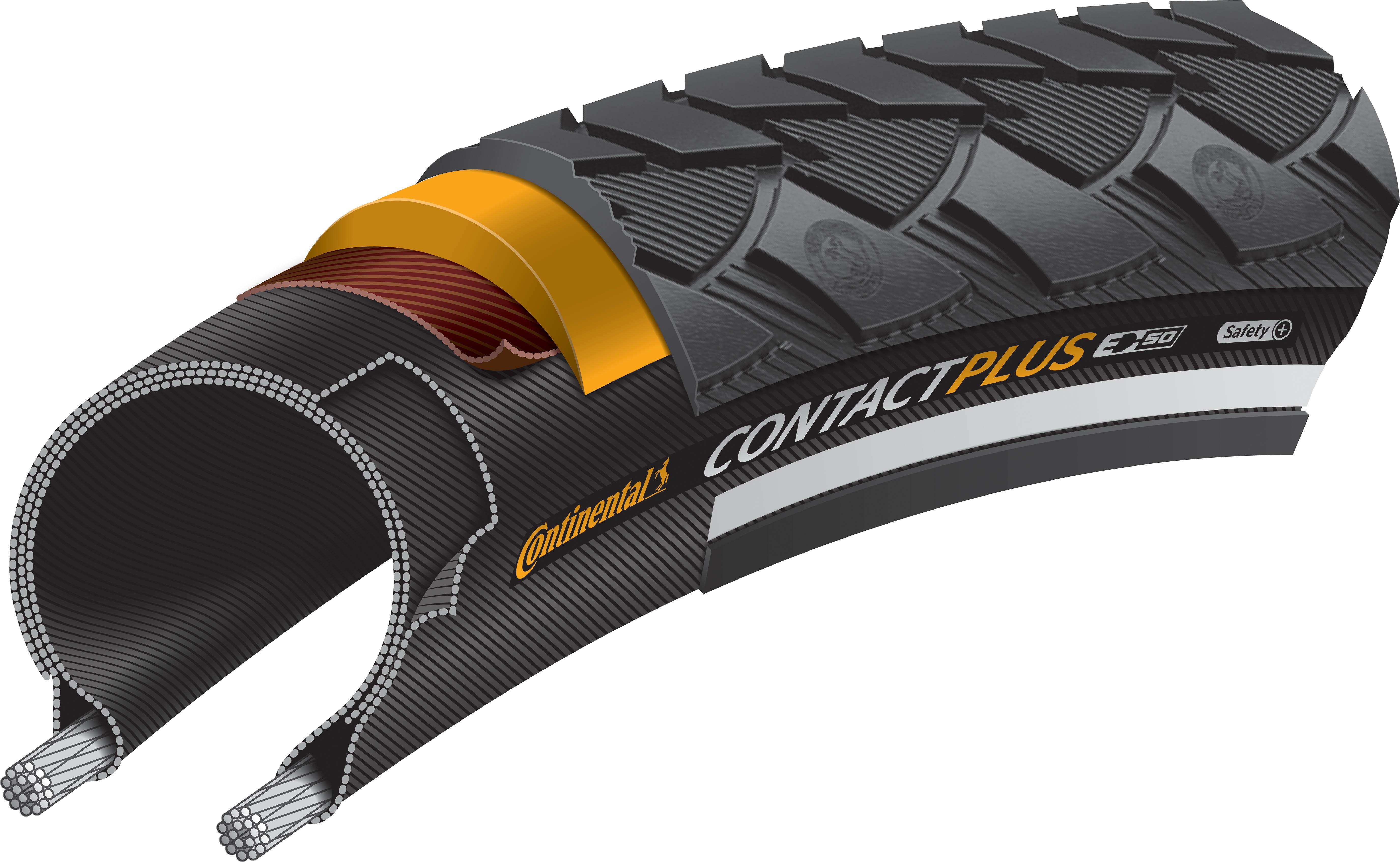 Continental Contact Plus Bike Tyre, 27.5x1-1/2"