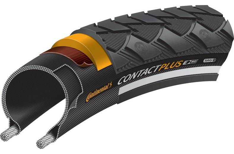 Continental Contact Plus Bike Tyre, 700x40c Continental Contact Plus Bike Tyre, 700x40c