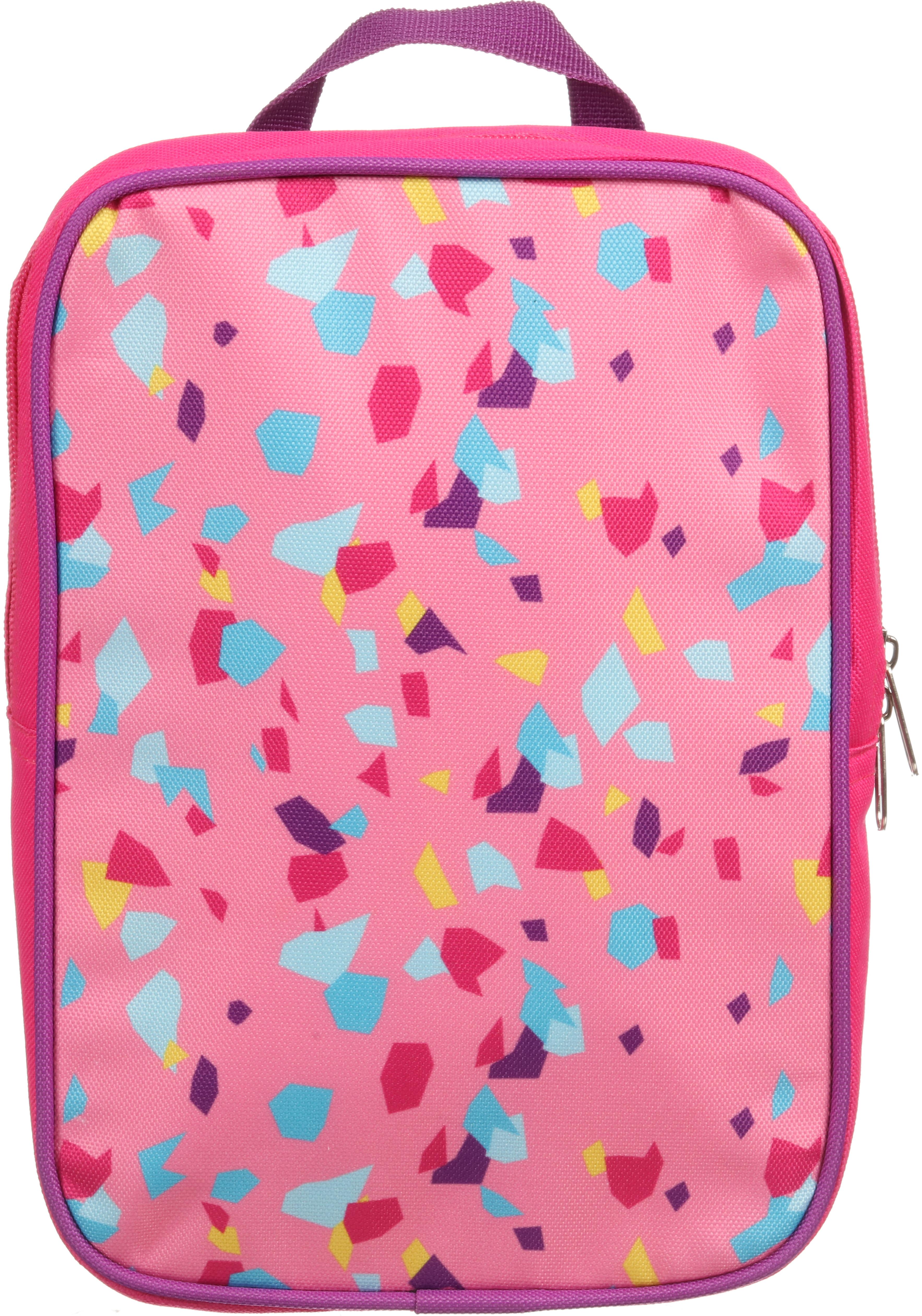Halfords Insulated Lunch Bag Pink Terrazzo