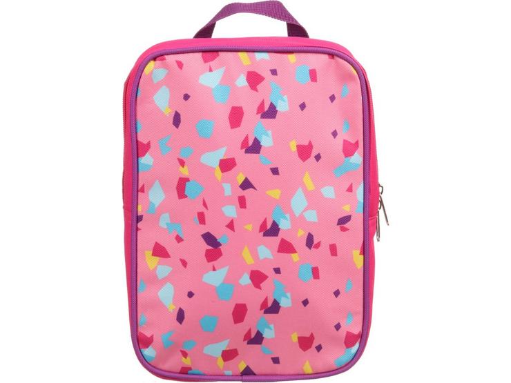 Halfords Insulated Lunch bag Pink Terrazzo