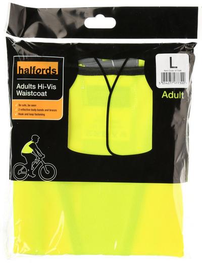 Halfords Adults Hi Vis Waistcoat Halfords Adults Hi Vis Waistcoat