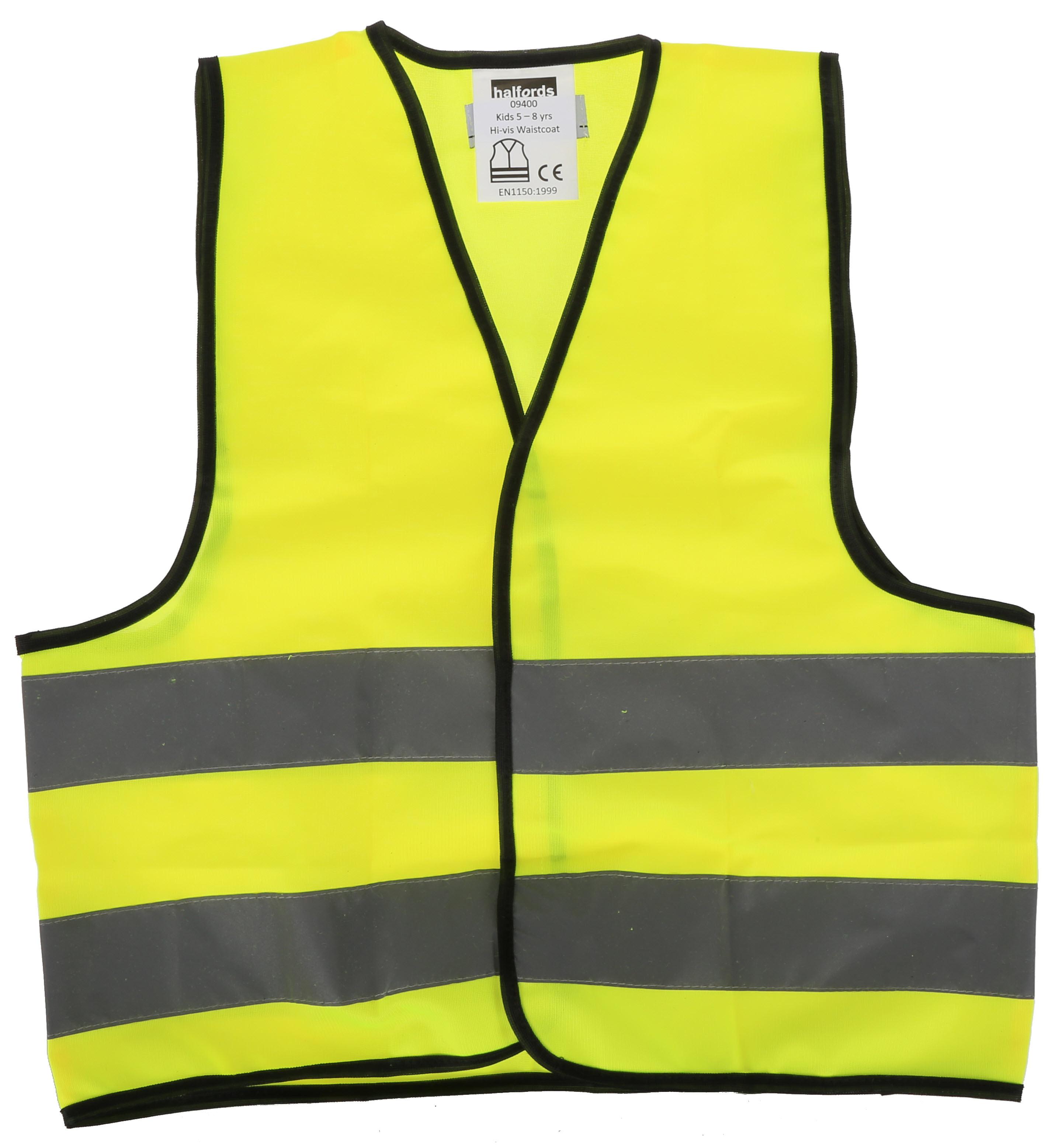 Halfords Kids Hi Vis Waistcoat, Age 8-14