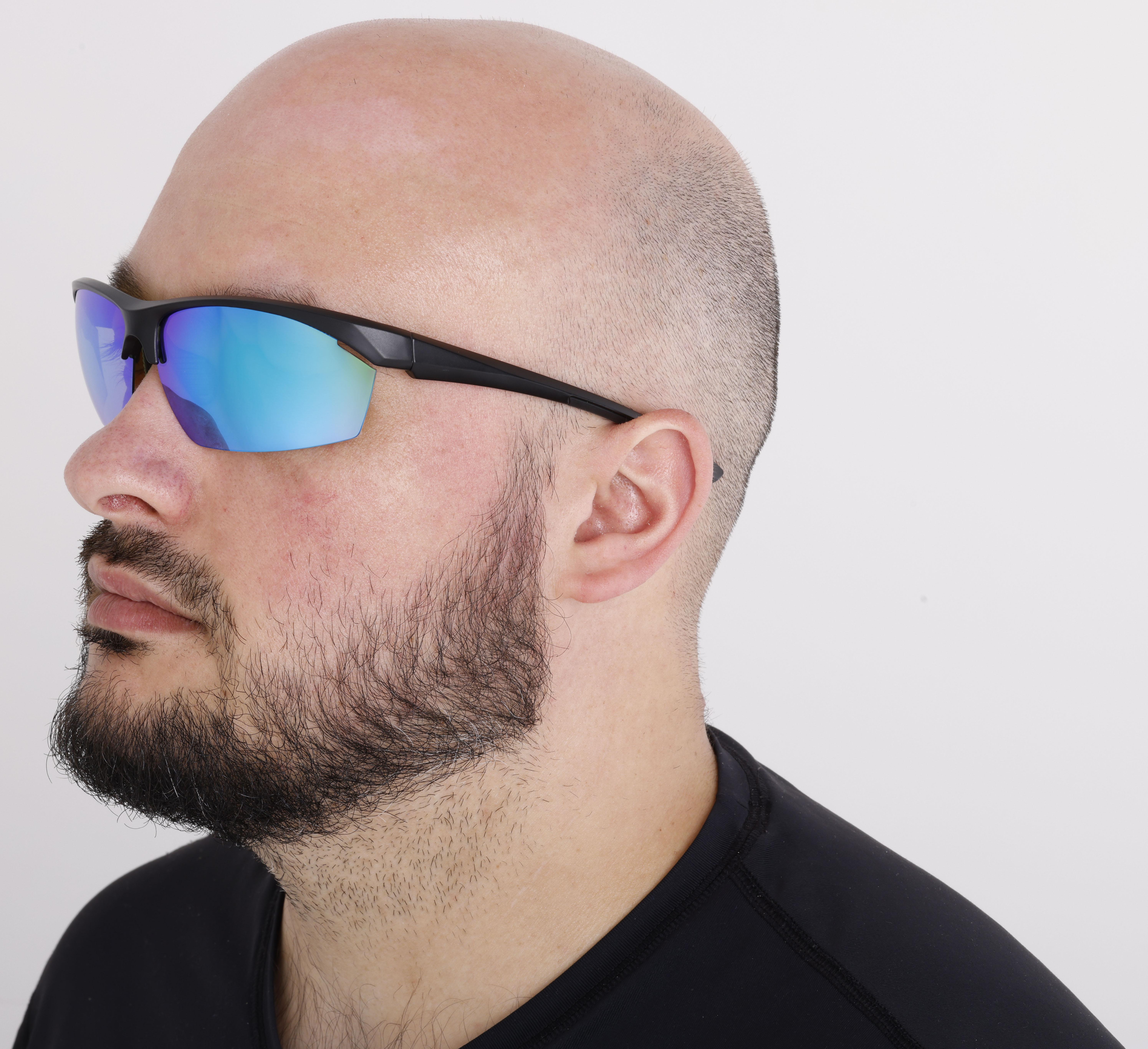 Halfords Polarised Sunglasses Black Green