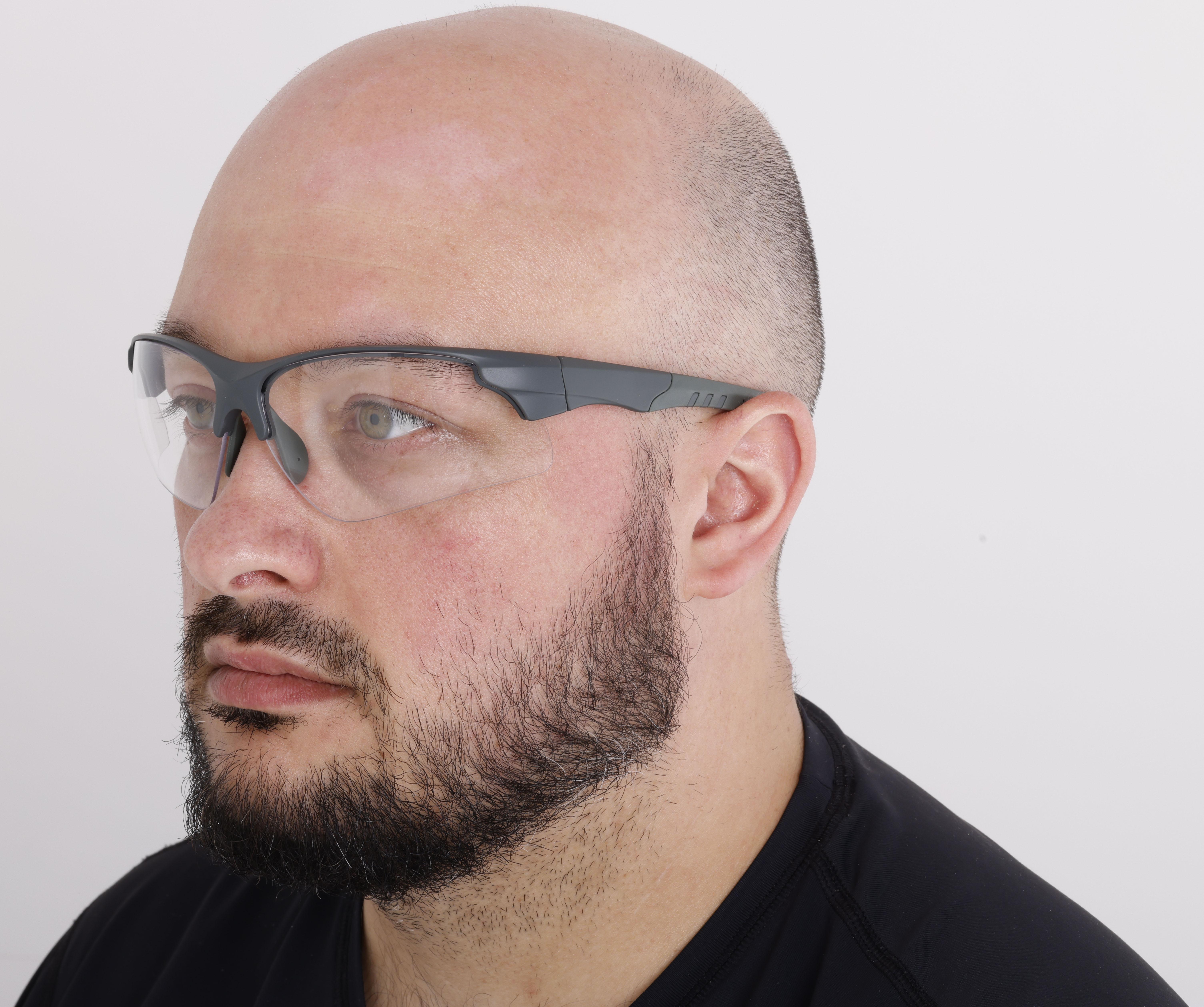 Halfords Half Frame Clear Cycling Glasses