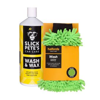 Slick Pete's Wash and Wax + Wash Mitt Bundle