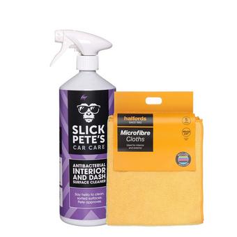 Slick Pete's Dash Cleaner + Microfibre Cloth Bundle