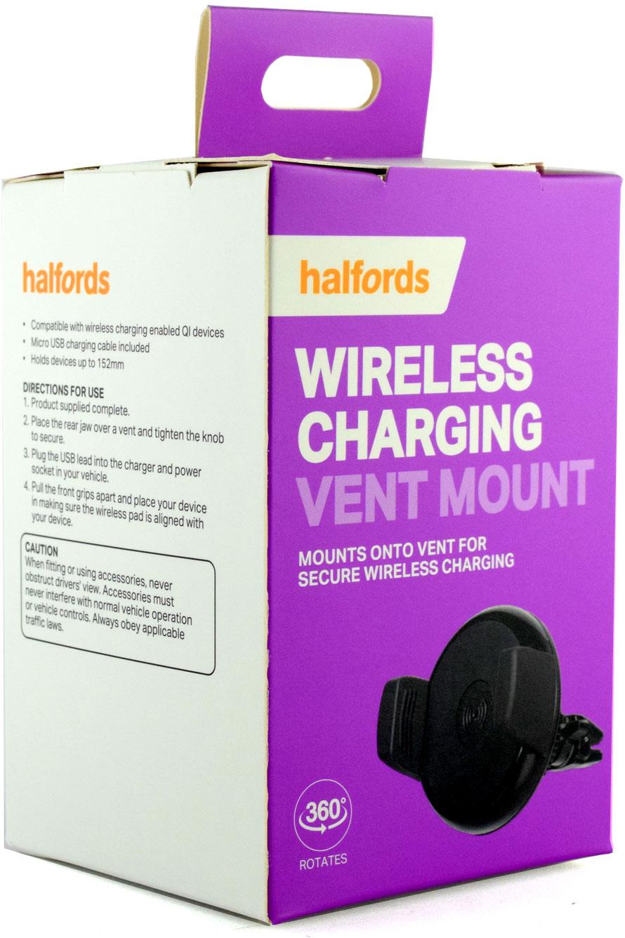 Halfords Wireless Charging Vent Mount