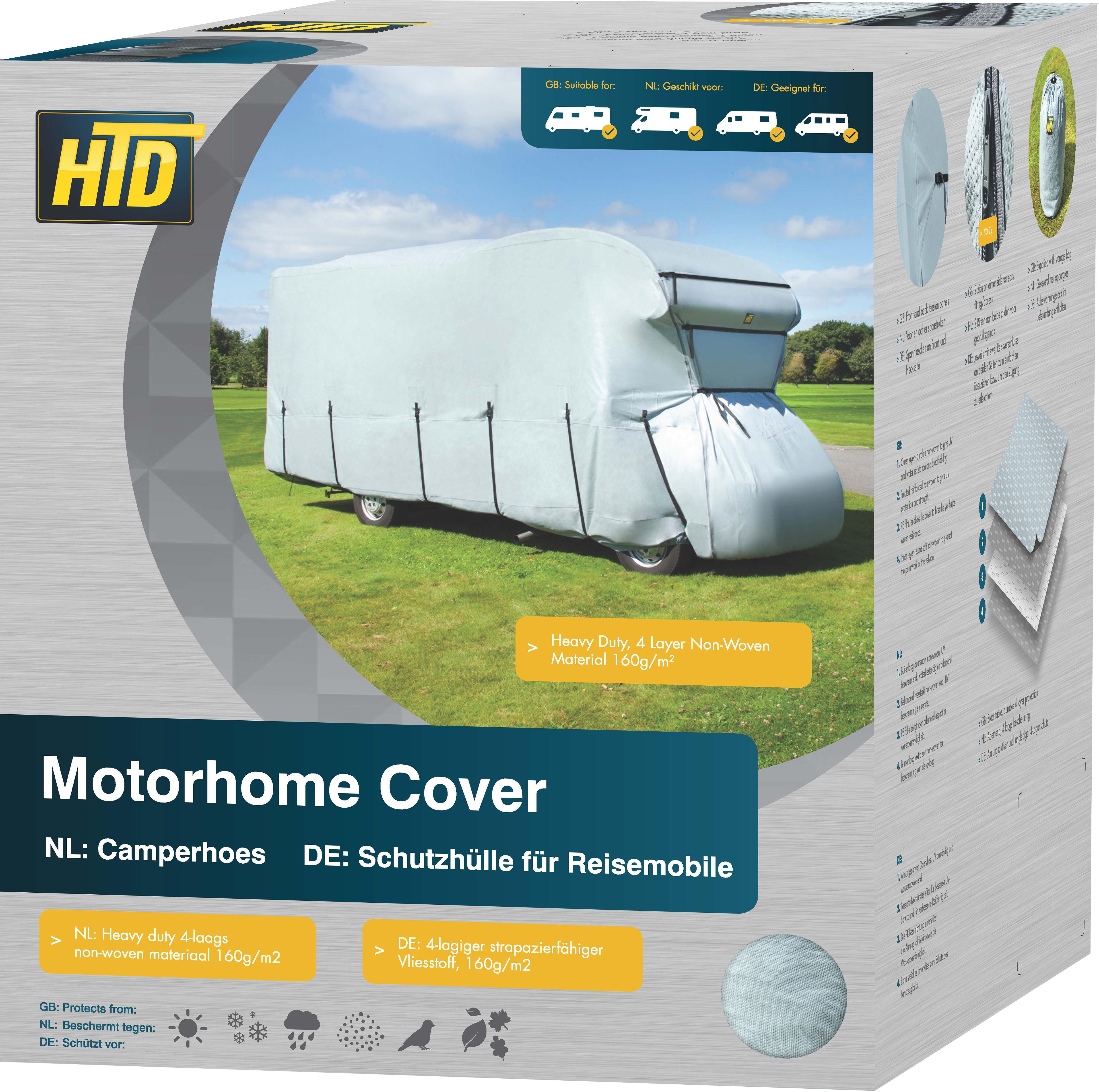 Motorhome cover up to 550cm, 240 w Grey