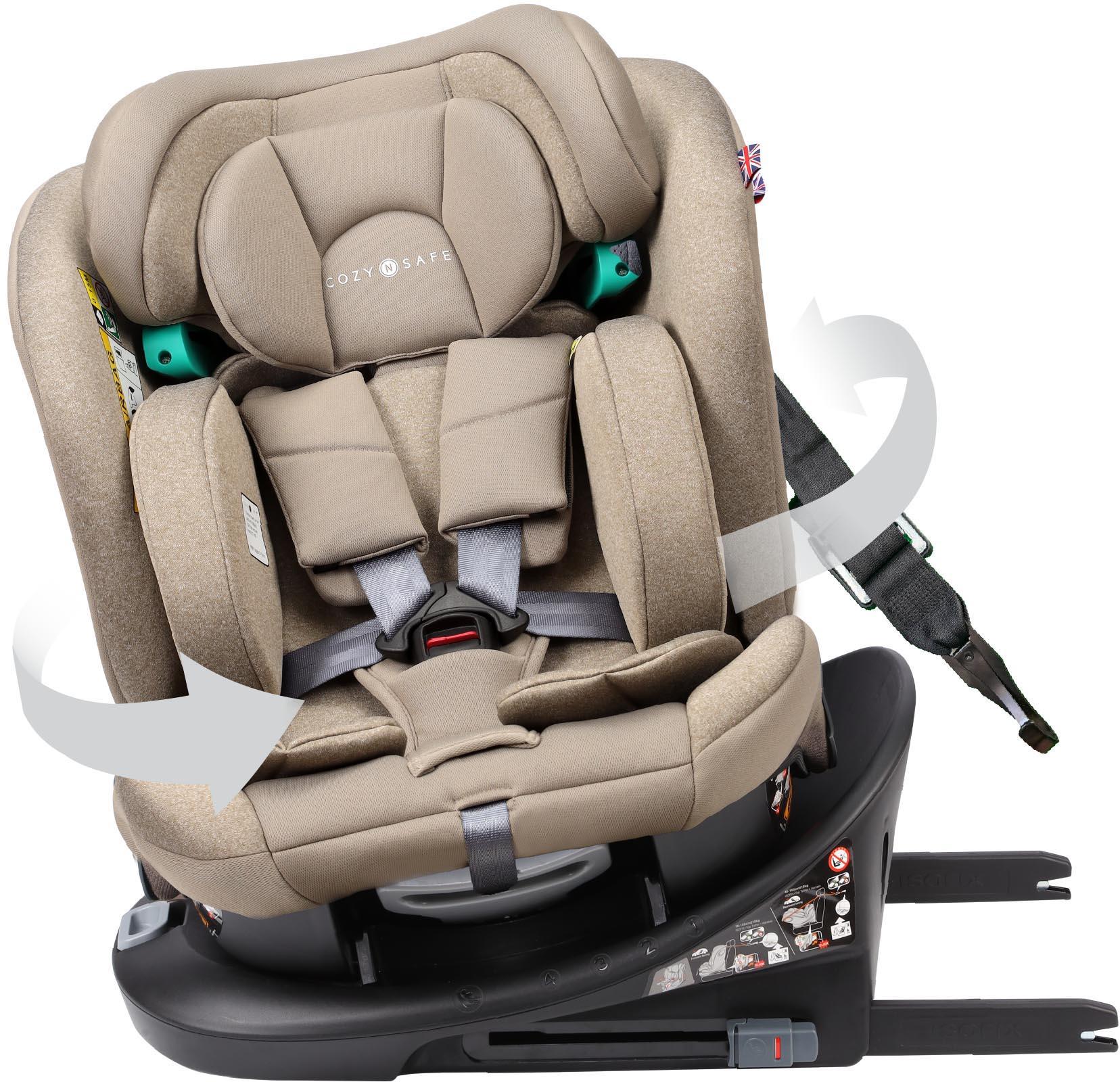 Cozy N Safe Vesta 360° Group 0+/1/2/3 i-Size Child Car Seat- Ecru