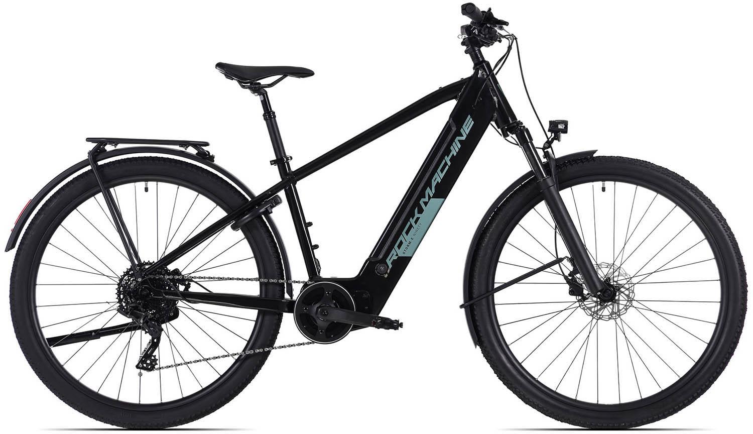 Rock Machine eStorm 90 Tour Electric Bike - Black - M, L Frames
