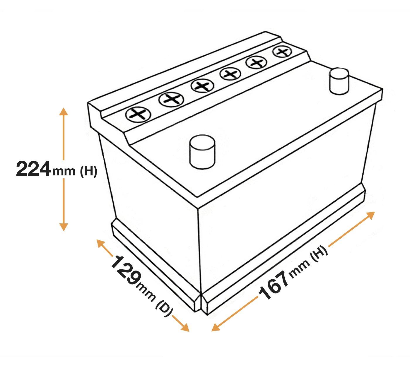 YBX3009 12V 30Ah 300A Yuasa SMF Battery