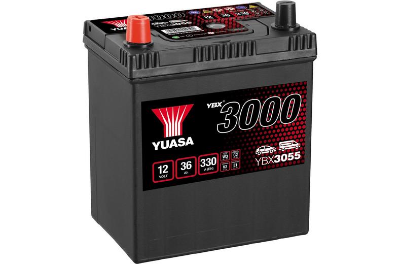 YBX3055 12V 36Ah 330A Yuasa SMF Battery YBX3055 12V 36Ah 330A Yuasa SMF Battery