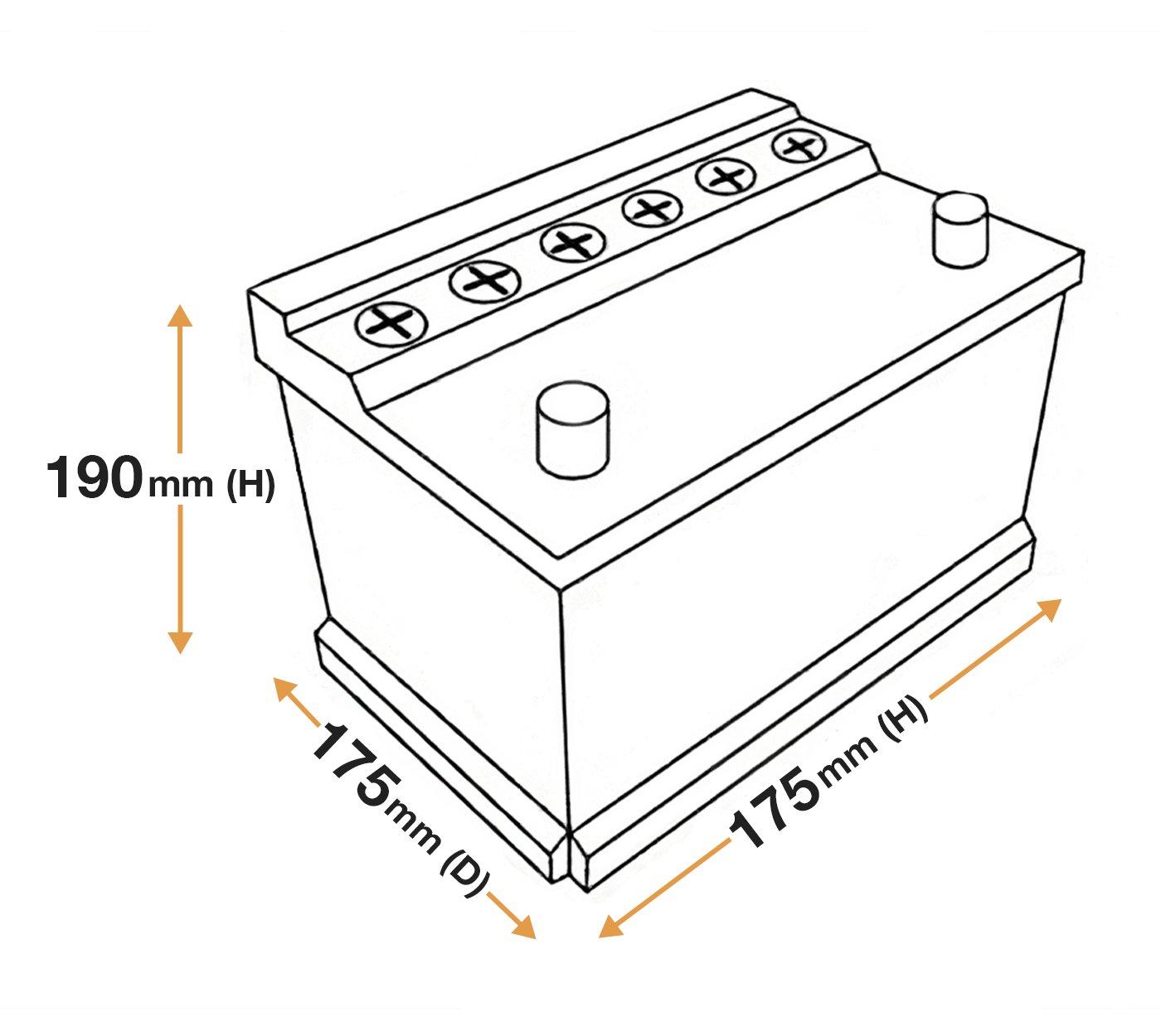 YBX3102 12V 42Ah 390A Yuasa SMF Battery