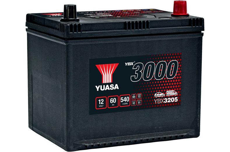 YBX3205 12V 60Ah 540A Yuasa SMF Battery YBX3205 12V 60Ah 540A Yuasa SMF Battery