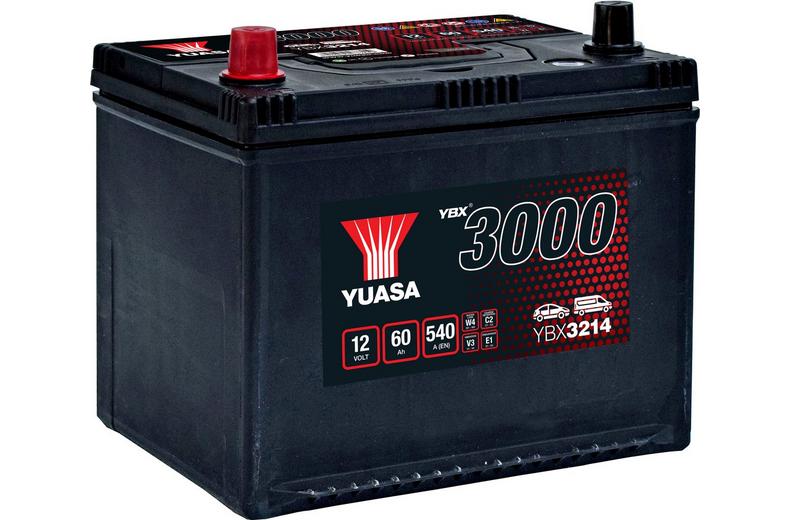 YBX3214 12V 60Ah 540A Yuasa SMF Battery YBX3214 12V 60Ah 540A Yuasa SMF Battery