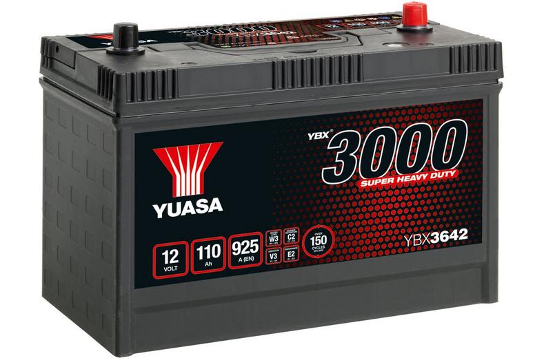 Yuasa YBX3642 12V 110Ah 925A Super Heavy Duty SMF Commercial Vehicle Battery Yuasa YBX3642 12V 110Ah 925A Super Heavy Duty SMF Commercial Vehicle Battery