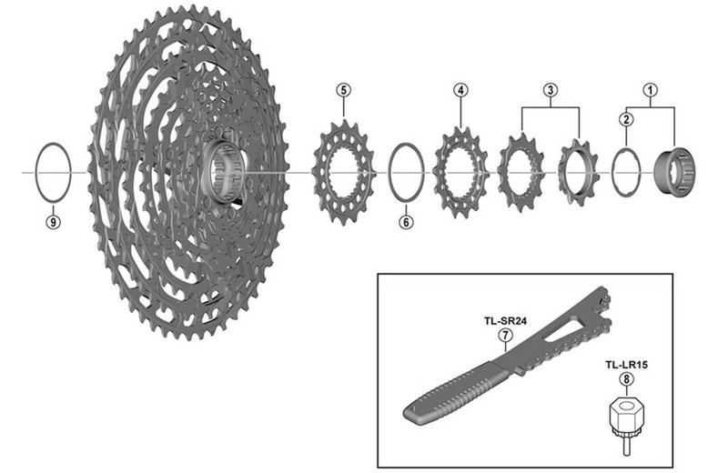 Shimano XTR CS-M9100 10T & 12T Sprockets Shimano XTR CS-M9100 10T & 12T Sprockets