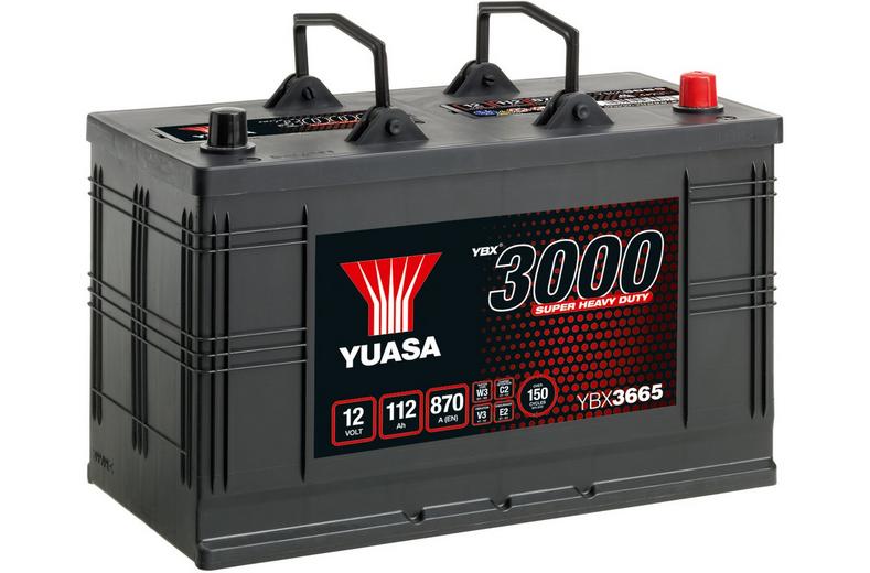 Yuasa YBX3665 12V 112Ah 870A Super Heavy Duty SMF Commercial Vehicle Battery Yuasa YBX3665 12V 112Ah 870A Super Heavy Duty SMF Commercial Vehicle Battery