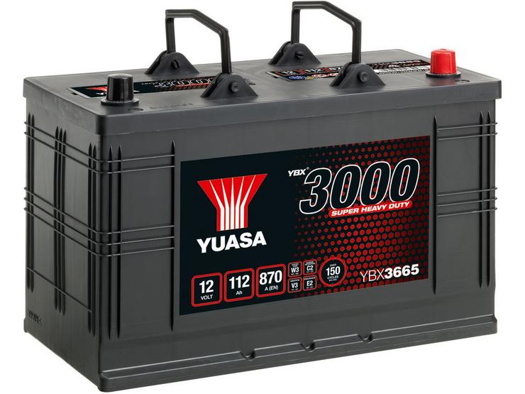 Yuasa YBX3665 12V 112Ah 870A Super Heavy Duty SMF Commercial Vehicle Battery